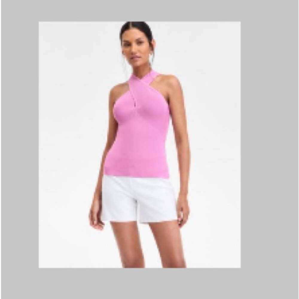 INC pink Halter Neck Women's Top NWT